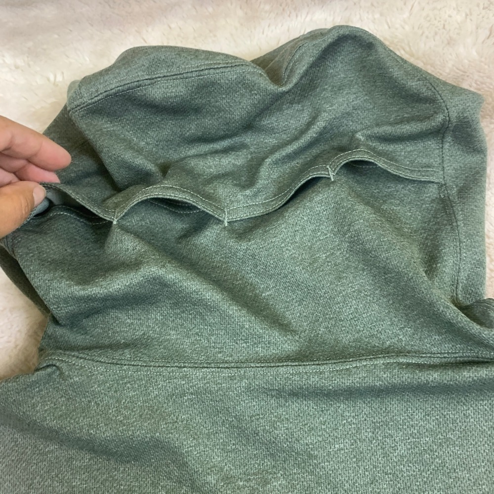 Kuhl Mens Full Zip Hoodie Green Heathered Performance Pullover Thumbholes Large - Picture 10 of 11